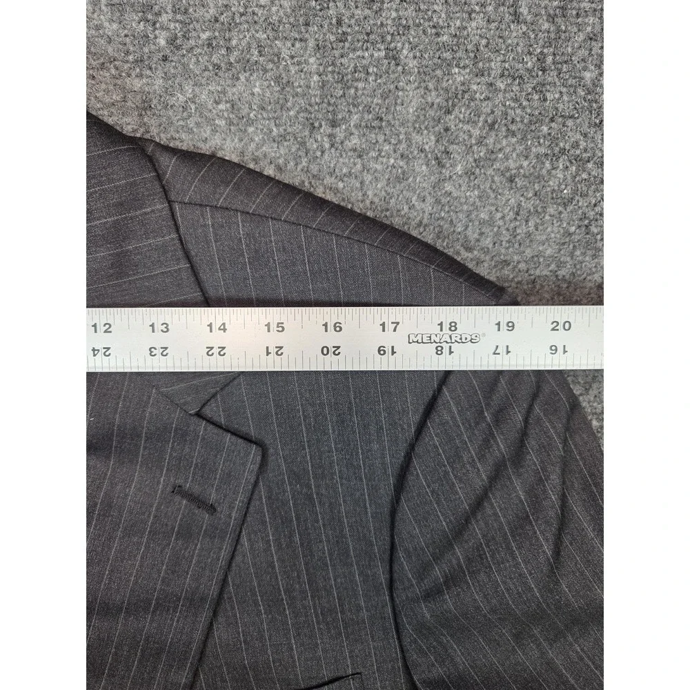 Brooks Brothers 1818 Madison Blazer Mens 44R Gray Pinstripes Wool Sports Jacket